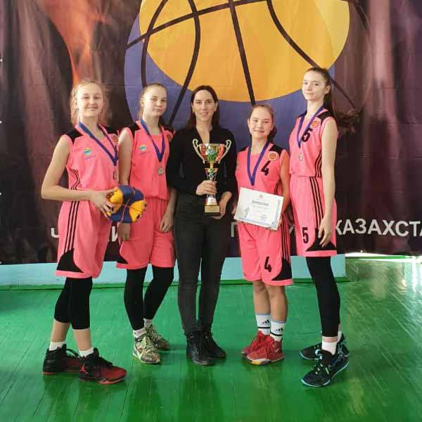 Акмолинские баскетболистки стали 2-кратными чемпионами Казахстана